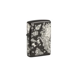 48398 Zippo öngyújtó fekete színben- Kalózos
