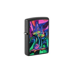48386 Zippo öngyújtó fekete színben - Világító gombák