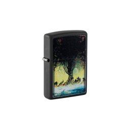 48376 Zippo öngyújtó fekete színben -Frank Frazetta, Ősz és emberek motívummal