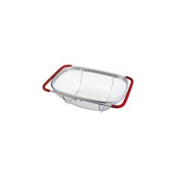 Berlinger Haus Zöldség/gyümölcsmosó kosár állítható rozsdamentes 342411cm piros BH/7205