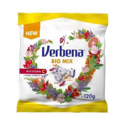 Verbena Big Mix cukorkák C-vitaminnal és gyógynövényekkel 120g