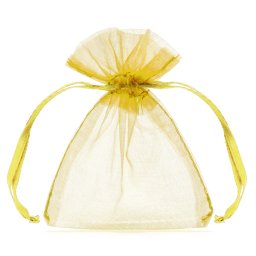 Organza tasak, arany 10 db/cs