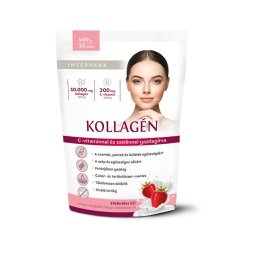 Interherb Kollagén Italpor Eperkrém Ízű 400g