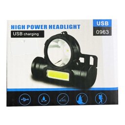 Akkumulátoros Led es Mini Fejlámpa 0963