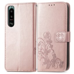 ART FLOWERS Pénztárcahuzat Sony Xperia 5 IV világos rózsaszín