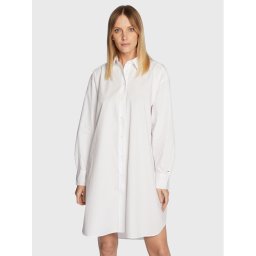 Tommy Hilfiger Ing ruha Solid WW0WW37102 Fehér Oversize