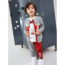 NAME IT Melegítő alsó 13206891 Szürke Regular Fit