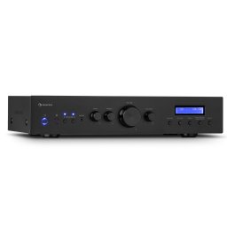 Auna AMP-CD608 DAB, HiFi sztereó erősítő, 4 x 100 W, RMS, DAB + BT, optikai bemenet, távirányító (AV2-CD608DAB-BK)