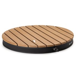 Blumfeldt Sumatra Breeze Round kerti zuhany WPC alumínium 70x55cm kerek (BES14-CoolBr-RD-BK)