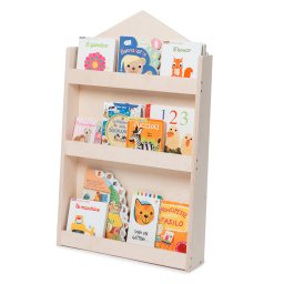 Mobli Dotty, Natural Haus, gyermek könyvespolc, Montessori, multiplex, 60 x 95 x 13 cm (DOTTYN-C)
