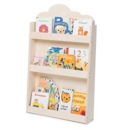 Mobli Dotty, Natural Haus, gyermek könyvespolc, Montessori, multiplex, 60 x 95 x 13 cm (DOTTYN-N)