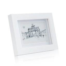 Casa Chic Everton, képkeret, téglalap alakú, fényképek 14 x 9 cm, paszpartu, üveg (CL-4X6-1-WHT)