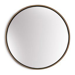 Casa Chic Fournier Fali tükör fém kerettel kerek Ø 80 cm (EL-MIR-MET-80X80-GLD)