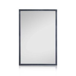 Casa Chic Arsenal, fali tükör, valódi fa, téglalap alakú 90 x 60 cm (CL-MIR-90X60-BLK)