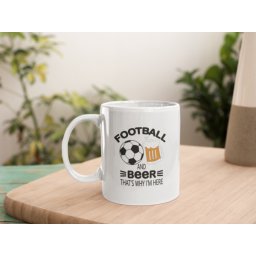 Beer and football bögre