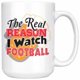 The Real Reason I watch football bögre