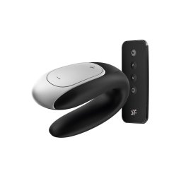 Satisfyer Double Fun - okos, akkus, vízálló, rádiós párvibrátor ,fekete.