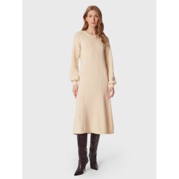 United Colors Of Benetton Kötött ruha 1244DV00I Bézs Relaxed Fit