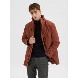 Selected Homme Átmeneti kabát Cam Teh 16086145 Barna Regular Fit