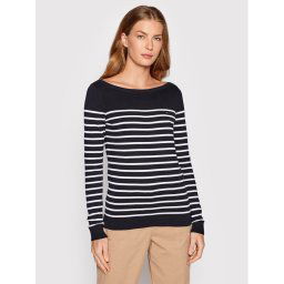 Tommy Hilfiger Sweater Heritage Boat WW0WW22046 Sötétkék Regular Fit
