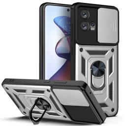 RING KAMERA Borító tartóval Motorola Edge 30 Fusion ezüsthöz
