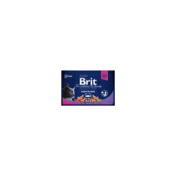 Brit Premium Cat Pouches Fish Plate 4X100G
