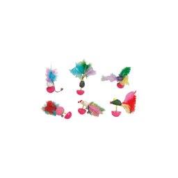 Flamingo macska játék tollas macskamenta (catnip) 12 cm