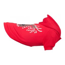 Flamingo karácsonyi pulóver LED piros 30 cm