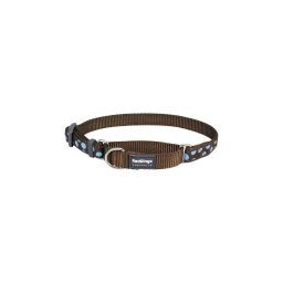 Red Dingo Blue Spots Brown Small Martingale nyakörv