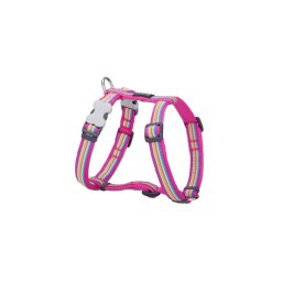 Red Dingo Horizontal Stripes Hot Pink XS Dog hám