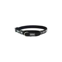 Red Dingo Paw Impressions Black Medium Martingale nyakörv