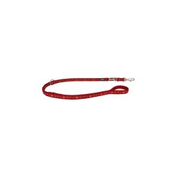 Red Dingo Paw Impressions Red multi-purpose póráz 200 cm Medium