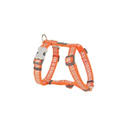 Red Dingo Reflective Ziggy Orange Medium Dog hám