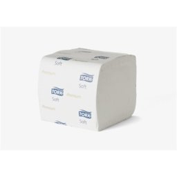 TORK Toalettpapír, hajtogatott, T3 rendszer, 2 rétegű, Premium, TORK "Folded", fehér