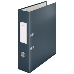 LEITZ Iratrendező, 80 mm, A4, karton, 180°, LEITZ "Cosy Soft Touch", bársonyszürke