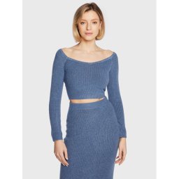 Guess Sweater W3RR09 Z2QA0 Kék Slim Fit