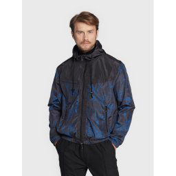 J.Lindeberg Átmeneti kabát Stewie Animal Print FMOW07326 Fekete Regular Fit