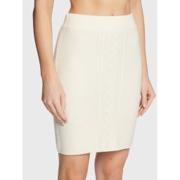 Guess Ceruzaszoknya W3RD57 Z2V42 Ekru Slim Fit