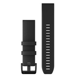 Garmin Óraszíj 22 mm fekete szilikon, fekete rozsdamentes csat (QuickFit) Approach S62