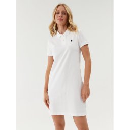 Polo Ralph Lauren Hétköznapi ruha Polo Shirt Shop 211799490017 Fehér Regular Fit
