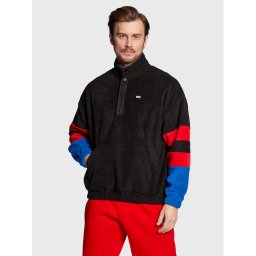 Tommy Jeans Polár kabát Skater Modern Sport DM0DM15687 Fekete Oversize
