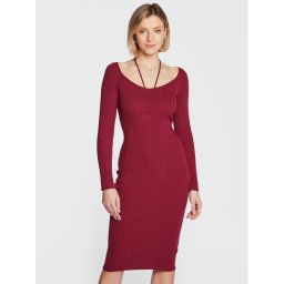 Guess Kötött ruha W3RK35 Z30L1 Bordó Slim Fit