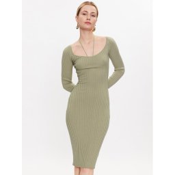 Guess Kötött ruha W3RK35 Z30L1 Zöld Slim Fit