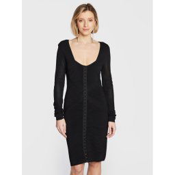 Guess Kötött ruha W3RK37 Z33Y0 Fekete Slim Fit