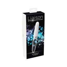 Liaison Straight - akkus, LED vibrátor (átlátszó-fehér)