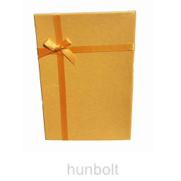 Díszdoboz sárga színben 13x18x3 cm