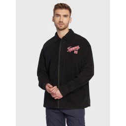 Tommy Jeans Polár kabát DM0DM15613 Fekete Overshirt Fit