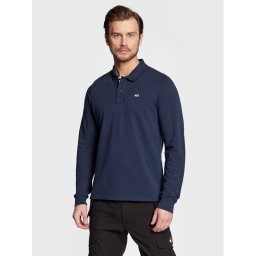 Tommy Jeans Pólóing Solid DM0DM15077 Sötétkék Slim Fit