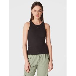 Tommy Jeans Felső Essential DW0DW14875 Fekete Regular Fit