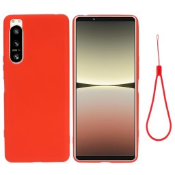 RUBBER Védőburkolat Sony Xperia 5 IV piros